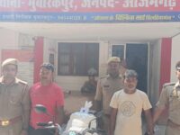 एमएलसी चुनाव में शराबबंदी के दौरान अवैध शराब बेचने जा रहे दो सेल्समैन गिरफ्तार